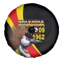 Uganda Independence Day with Crowned Cranes Spare Tire Cover - Wonder Print Shop