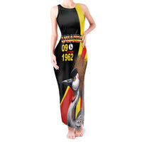Uganda Independence Day with Crowned Cranes Tank Maxi Dress - Wonder Print Shop