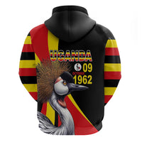 Uganda Independence Day with Crowned Cranes Zip Hoodie - Wonder Print Shop