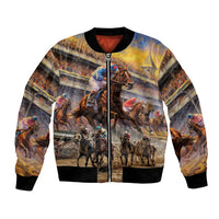 Kentucky Hosts Horse Races Watercolor Bomber Jacket - Wonder Print Shop