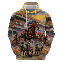 Kentucky Hosts Horse Races Watercolor Hoodie - Wonder Print Shop
