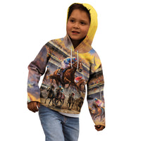 Kentucky Hosts Horse Races Watercolor Kid Hoodie - Wonder Print Shop