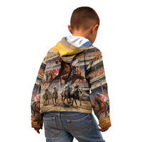 Kentucky Hosts Horse Races Watercolor Kid Hoodie - Wonder Print Shop