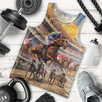 Kentucky Hosts Horse Races Watercolor Men Tank Top - Wonder Print Shop
