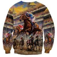 Kentucky Hosts Horse Races Watercolor Sweatshirt - Wonder Print Shop