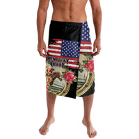 Kentucky Horseshoe Racing Rose Lavalava Grunge American Flag Vintage Style - Wonder Print Shop