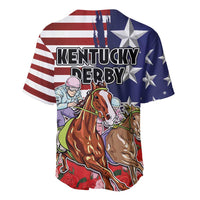 Kentucky Horses Racing Baseball Jersey Roses Road with US Flag Style