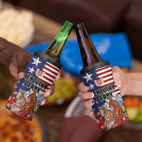 Kentucky Horses Racing 4 in 1 Can Cooler Tumbler Roses Road with US Flag Style