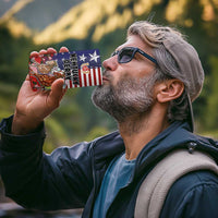 Kentucky Horses Racing 4 in 1 Can Cooler Tumbler Roses Road with US Flag Style