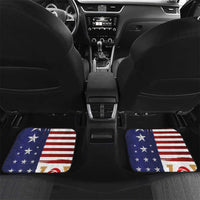 Kentucky Horses Racing Car Mats Roses Road with US Flag Style