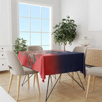 Kentucky Horses Racing Tablecloth Roses Road with US Flag Style