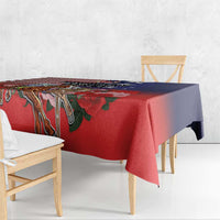 Kentucky Horses Racing Tablecloth Roses Road with US Flag Style