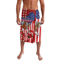 Kentucky Horses Racing Lavalava US Flag Grunge and Diamond Pattern Red Color