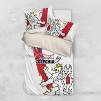 Czechia Independence Day Bedding Set National Flag Brush Style and Bohemia Lion