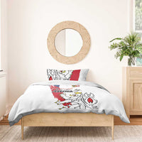 Czechia Independence Day Bedding Set National Flag Brush Style and Bohemia Lion