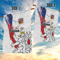 Czechia Independence Day Garden Flag National Flag Brush Style and Bohemia Lion