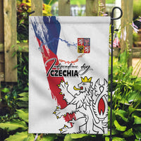 Czechia Independence Day Garden Flag National Flag Brush Style and Bohemia Lion