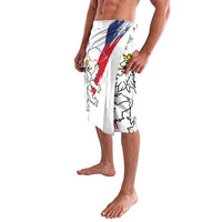 Czechia Independence Day Lavalava National Flag Brush Style and Bohemia Lion