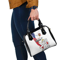 Czechia Independence Day Shoulder Handbag National Flag Brush Style and Bohemia Lion