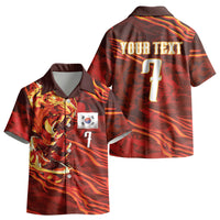 South Korea National Football Custom Kid Hawaiian Shirt Tigers of Asia Fierce Abstract Flame-Inspired LT03