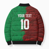 South Korea and Mexico National Football Custom Bomber Puffer Jacket Taegeuk Warriors with El Tricolor Grunge Split Style