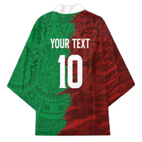 South Korea and Mexico National Football Custom Kimono Taegeuk Warriors with El Tricolor Grunge Split Style