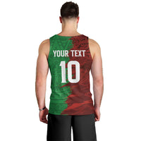 South Korea and Mexico National Football Custom Men Tank Top Taegeuk Warriors with El Tricolor Grunge Split Style