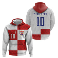 Croatia National Football Custom Hoodie Checkerboard Pattern with Glagolitic Script