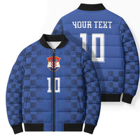 Croatia Football Custom Bomber Puffer Jacket Vatreni Glory 2026 Away Colors