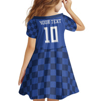 Croatia Football Custom Kid Short Sleeve Dress Vatreni Glory 2026 Away Colors