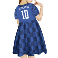 Croatia Football Custom Kid Short Sleeve Dress Vatreni Glory 2026 Away Colors