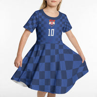Croatia Football Custom Kid Short Sleeve Dress Vatreni Glory 2026 Away Colors