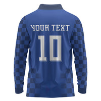 Croatia Football Custom Long Sleeve Polo Shirt Vatreni Glory 2026 Away Colors