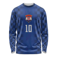 Croatia Football Custom Long Sleeve Shirt Vatreni Glory 2026 Away Colors