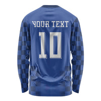 Croatia Football Custom Long Sleeve Shirt Vatreni Glory 2026 Away Colors