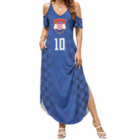 Croatia Football Custom Summer Maxi Dress Vatreni Glory 2026 Away Colors