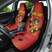 Personalised Spain Football 2024 Car Seat Cover La Roja The Fourth Time Champion European - Wonder Print Shop
