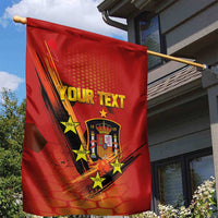 Personalised Spain Football 2024 Garden Flag La Roja The Fourth Time Champion European - Wonder Print Shop