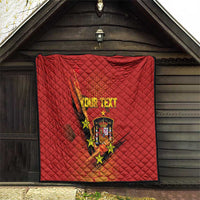 Personalised Spain Football 2024 Quilt La Roja The Fourth Time Champion European - Wonder Print Shop