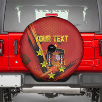Personalised Spain Football 2024 Spare Tire Cover La Roja The Fourth Time Champion European - Wonder Print Shop