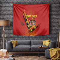 Personalised Spain Football 2024 Tapestry La Roja The Fourth Time Champion European - Wonder Print Shop