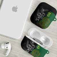 Aotearoa South Africa Rugby Freedom Cup AirPods Case Kiwi Warriors Haka with King Protea Symbol - Wonder Print Shop