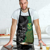 Aotearoa South Africa Rugby Freedom Cup Apron Kiwi Warriors Haka with King Protea Symbol - Wonder Print Shop