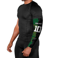 Custom Aotearoa South Africa Rugby Freedom Cup Arm Sleeves Kiwi Warriors Haka with King Protea Symbol - Wonder Print Shop