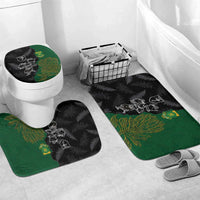 Aotearoa South Africa Rugby Freedom Cup Bathroom Set Kiwi Warriors Haka with King Protea Symbol - Wonder Print Shop