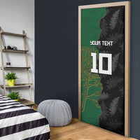 Custom Aotearoa South Africa Rugby Freedom Cup Door Cover Kiwi Warriors Haka with King Protea Symbol - Wonder Print Shop