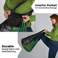 Aotearoa South Africa Rugby Freedom Cup Grocery Bag Kiwi Warriors Haka with King Protea Symbol - Wonder Print Shop