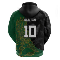 Custom Aotearoa South Africa Rugby Freedom Cup Hoodie Kiwi Warriors Haka with King Protea Symbol - Wonder Print Shop