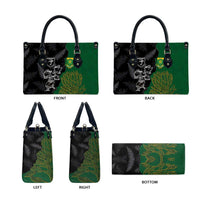 Aotearoa South Africa Rugby Freedom Cup Leather Bag Kiwi Warriors Haka with King Protea Symbol - Wonder Print Shop