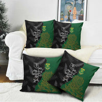 Aotearoa South Africa Rugby Freedom Cup Pillow Cover Kiwi Warriors Haka with King Protea Symbol - Wonder Print Shop